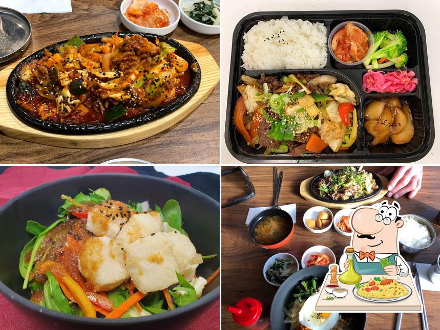 A spread of Korean dishes at DooRae