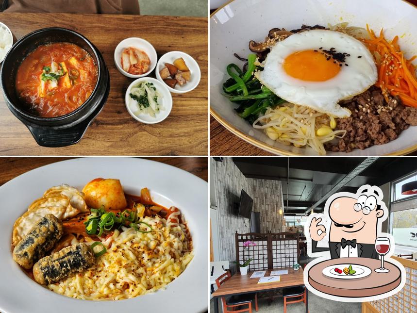 Korean dishes shared across a table at DooRae